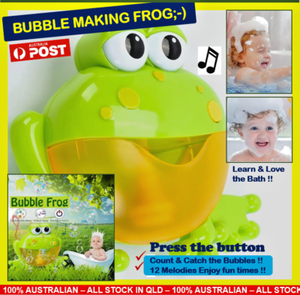 bath time bubble frog