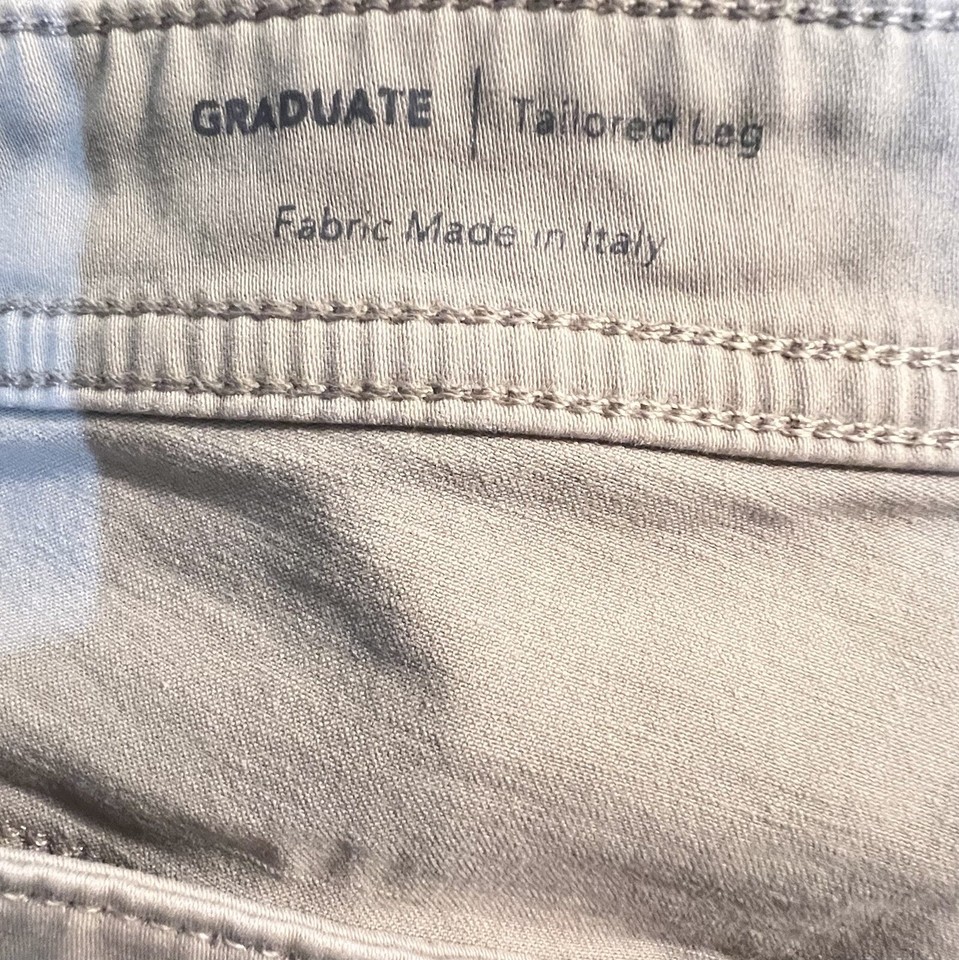 Adriano Goldschmeid Mens Jeans Size 38 Tan Graduate Tailored Leg Pants