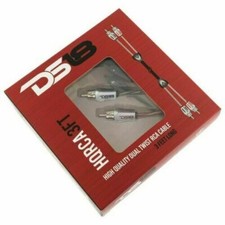 2 channel 3 foot RCA Pro Audio Amp Cables Competition Quality Insulated DS18