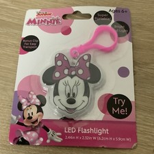    Minnie Mouse Bright LED Clip-on Flashlight- NEW