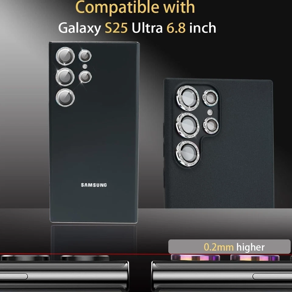 Protector de lente de cámara para Samsung Galaxy S25 Ultra, protector de lente de vidrio templado Foto 4 de 4
