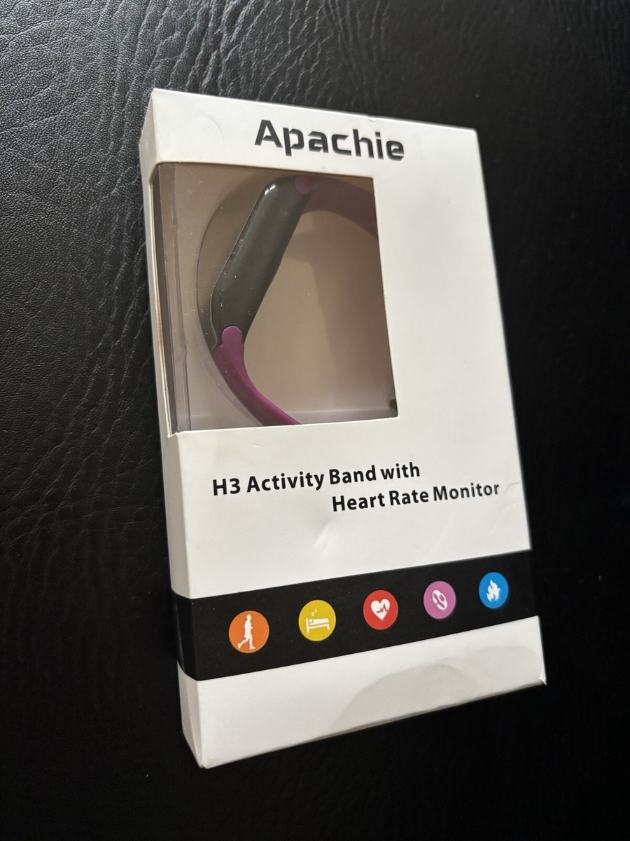 Apachie H3 Activity Band Sports Watch Heart Rate Monitor Pedometer