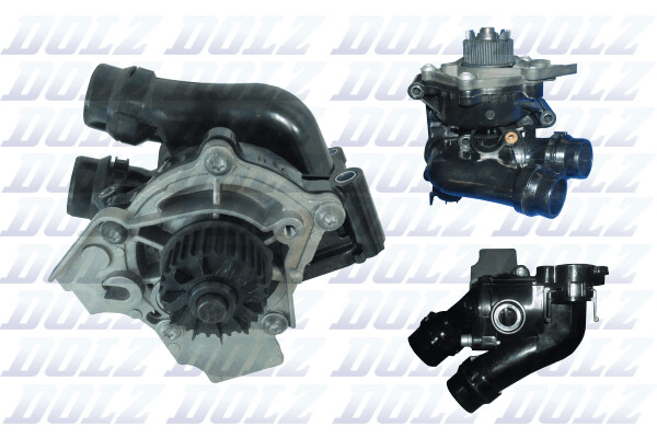Dolz Wasserpumpe FüR VW Golf VI 5K1 Tiguan 5N_ 1K1 137 138 1F7 1F8 A232-image