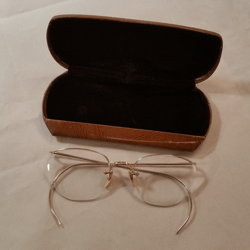 American Optical Numont Crossley 12k Gold Fill True Antique CAT EYE Brille - Bild 3 von 12