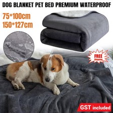 Premium Dog Blanket Waterproof Reversible Pet Bed Protects Couch Bed From Spills