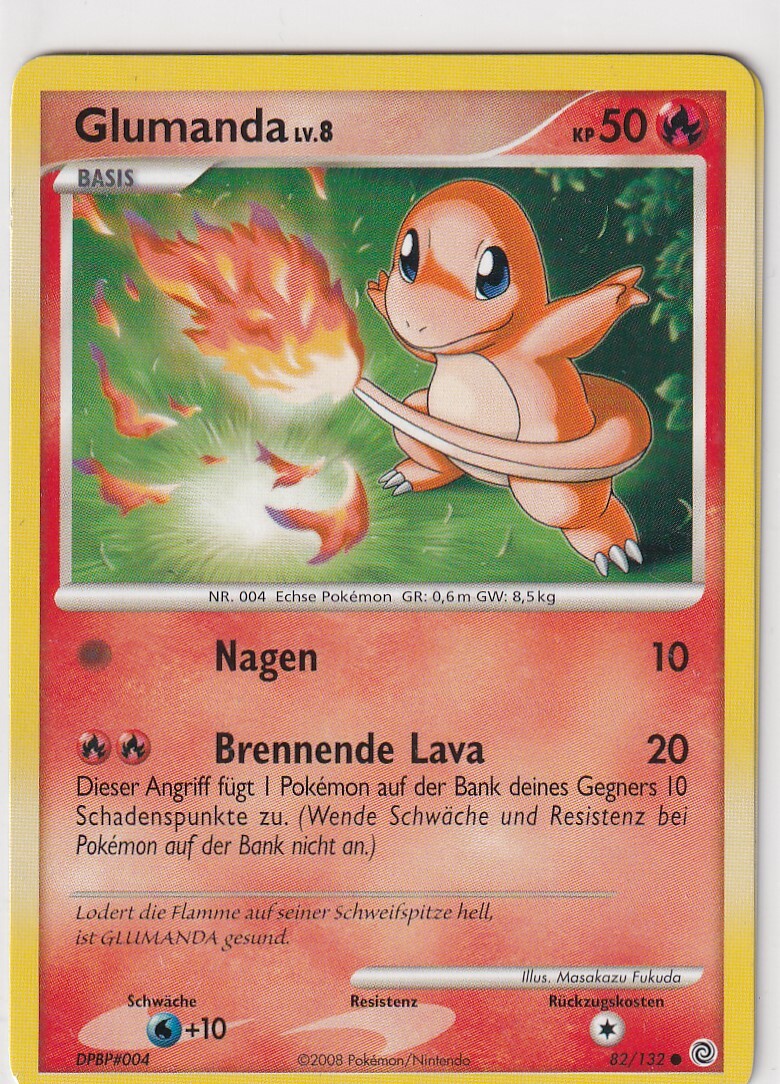 glumanda pokemon card value Karte Rätselhafte Wunder Nr. 82/132 deutsch Captured in a crystal Charmander Glumanda Base Set 46/102