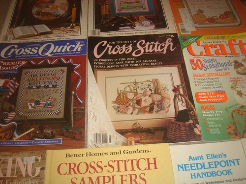 Cross Stitch Magazine LOT Book Sewing Craft Smocking Pattern Crochet Vintage 80s - Picture 7 of 11