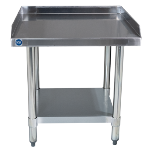 Stainless Steel Equipment Grill Stand Table with Adjustable Undershelf 24