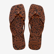 Havaianas Slim Square Velvet Rust Flip Flop Sandal Women sizes 35/36-41/42 NEW