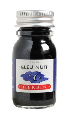 Herbin Fountain Pen Ink - 10ml Bottle - Bleu Nuit