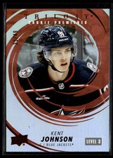 2022-23 Upper Deck Trilogy Rookie Premieres Red Level 3 Kent Johnson /49