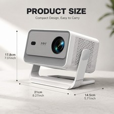1100 ANSI 4K Smart Projector Android LED 5G WiFi Bluetooth Office Home Theater