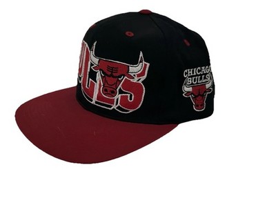 Vintage 90s Chicago Bulls Snapback Hat - G.C.C. Green Underbrim - MINT