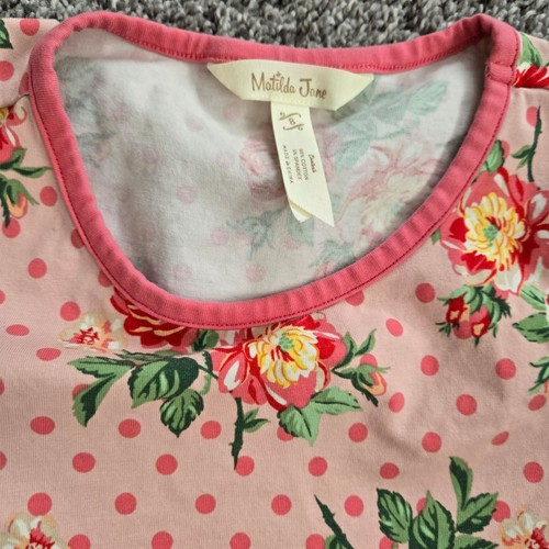 Matilda Jane Girl sz 8 sleevless floral dress and vest. - Picture 9 of 11