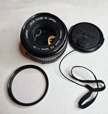 CANON LENS FD 50mm 1:1.8 4903514 w/ 52mm SKY 1-A FILTER ONE CAP JAPAN CAMERA