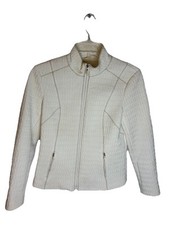 PENDLETON ZIP FRONT IVORY, LINED JACKET Women s Size Medium