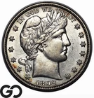 1892-S Barber Half Dollar, Mint Luster, Choice AU++/Unc Key Date!