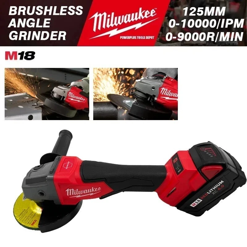 Milwaukee M18 Fuel 18V Brushless 125mm Angle Grinder M18FAG125XPD-0 | AU Stock - image 3 of 4