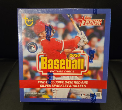 2026 Topps Heritage Baseball Mega Box Factory Sealed Brand New QTY