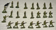 Vintage Manoil Barclay Lead Soldiers WWII U.S. Infantry Lot Of 23 Mixed Poses  
