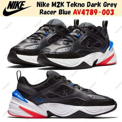Nike M2K Tekno Dark Grey Racer Blue AV4789-003 Men's Size