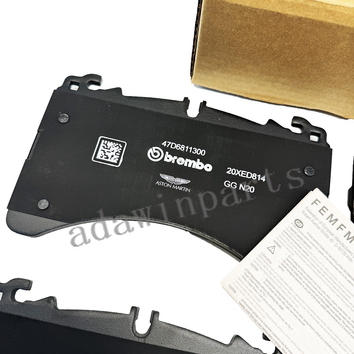 NEW Front & Rear Brake Pad Kit fit For Aston Martin DBX, + FREE SENSOR