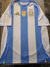 ARGENTINA NATIONAL TEAM Jersey 2024 2025 Size LARGE Home Soccer Adidas Jersey