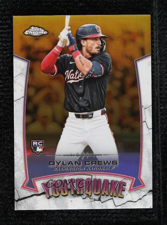 2025 Topps Chrome Youthquake Gold Refractor 10/50 Dylan Crews #YQ-50 1n2n
