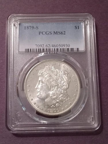 1879 S Morgan Silver Dollar PCGS MS62
