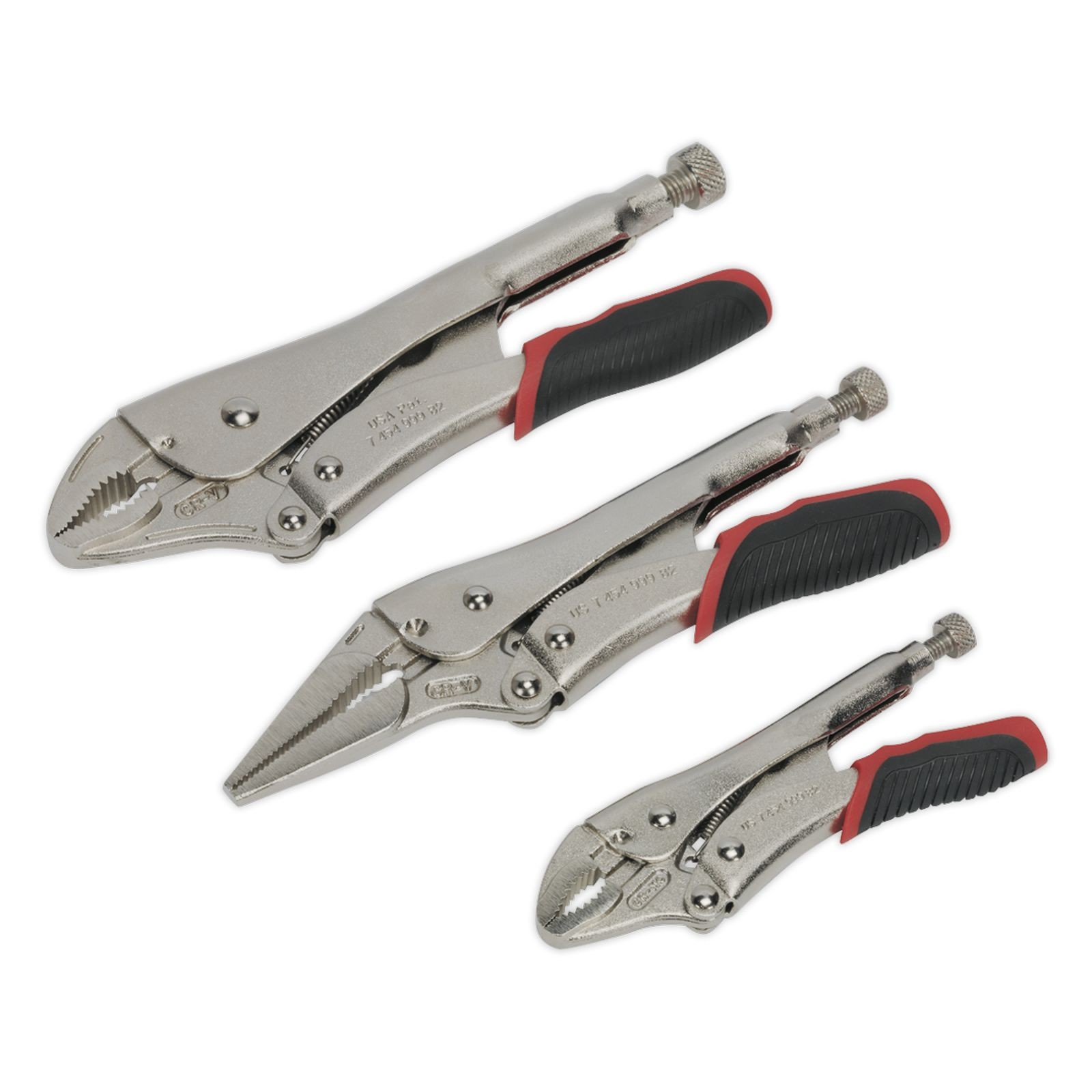Sealey AK6863 Locking Pliers Set 3pc Quick Release - Image 4