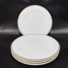 Fortessa Decorated Edges Porcelain 6inch Plate Dish Set 4 Plates Dishes Vintage
