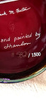 Fenton Presidents Collection 100th Anniv. Red Carnival Glass Candy Jar Signed SN — photo 6