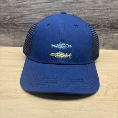 United By Blue Hat Cap Snap Back One Size Mens Blue Fish Trucker Mesh NWT