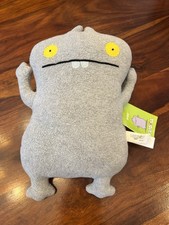 Rare Vintage NEW WITH TAGS UglyDoll Babo 13  Gray Plush Original Classic 10021