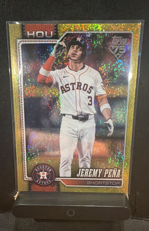 2026 Topps Series 1 - Jeremy Pena #307 Yellow Sand Glitter /399