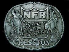 UD11103 VINTAGE NFR  1983 NATIONAL FINALS RODEO  HESSTON COLLECTOR BELT BUCKLE