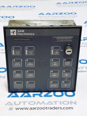 SAM ELECTRONICS BTG402 BRIDGE WATCH ALARM SYSTEM 24V C6115 WAP 401 V1.34 USED