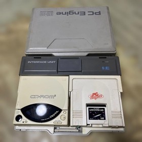 NEC PC Engine PI-TG001 Console + Interface Unit IFU-30 CD-ROM2 System Tested