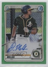 2020 Bowman Chrome Prospect Green Refractor 30/99 Drew Millas #CPA-DM Auto 1bi0