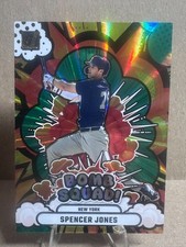 2025 Panini Donruss - Bomb Squad Spencer Jones #2 Green Laser (RC) Yankees