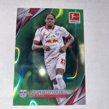 2024-25 Topps Chrome Bundesliga - Castello Lukeba #57 Green Lava Refractor /99