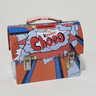 Kinder Chocolate Choco Tin Lunch Box Coin Bank Limited Edition