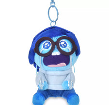 D83 Disney Plush Keychain Sadness Inside Out  CRY AND WAIL  Japan NEW