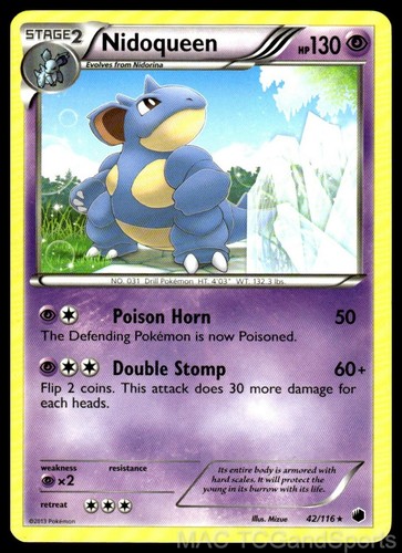 Nidoqueen 42/116 Plasma Freeze Pokemon TCG LP