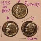 1975 P D S Roosevelt Dimes CHOICE BU! (3 COINS) 7581