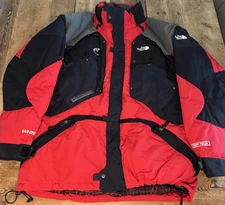 The North Face Steep Tech Jacket 600 LTD Goose Down Red Black Men's Large