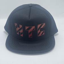 VINTAGE Black Red HTC Snap Back Hat Cap Madhater