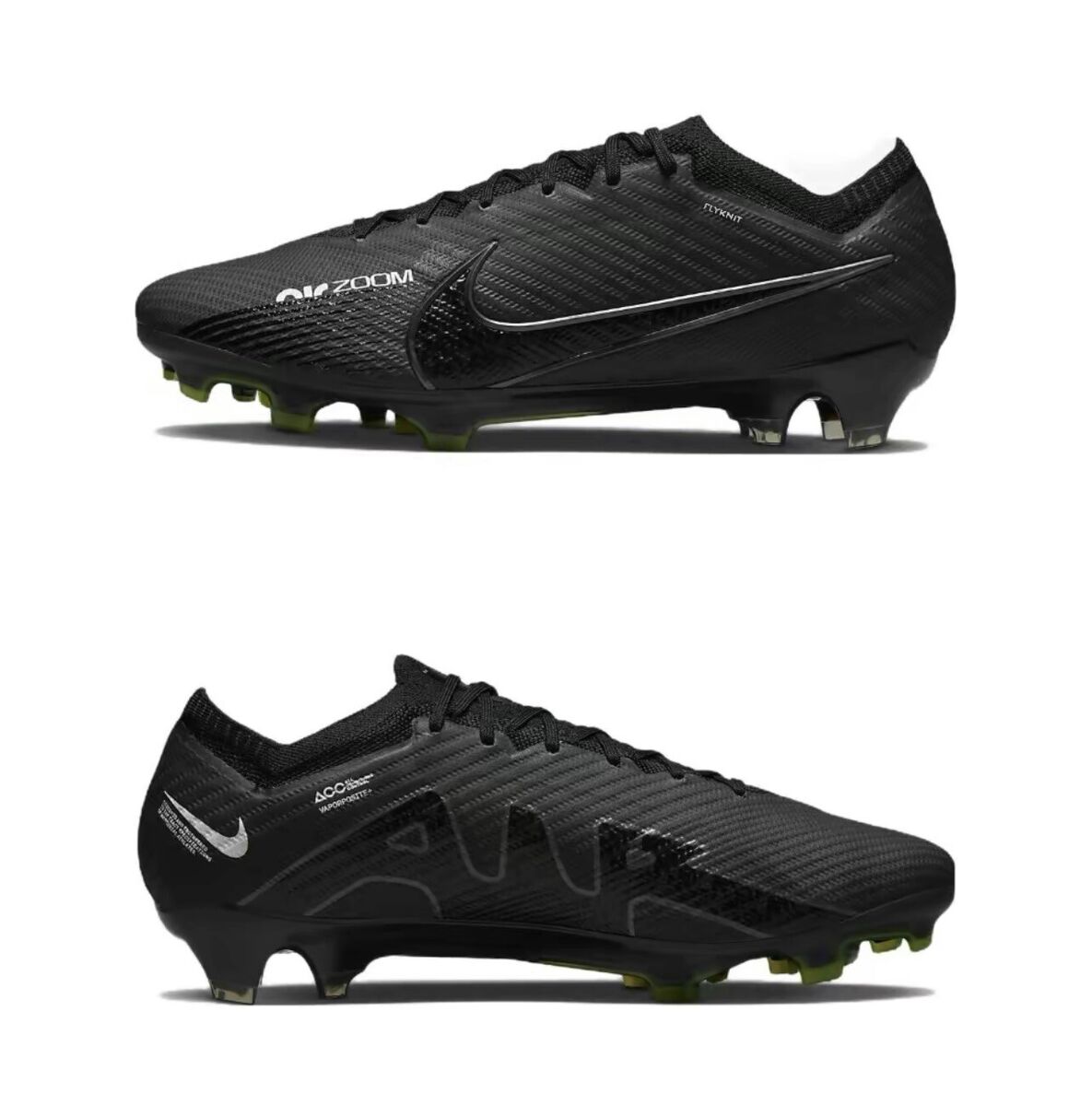 Nike Zoom Mercurial Vapor 15 Elite FG Black Soccer Cleats Nike Zoom Mercurial Vapor 15 Elite FG Black Soccer Cleats