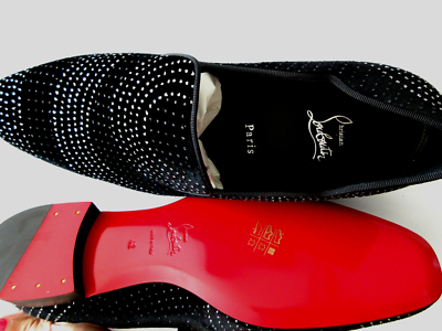 Christian Louboutin Men's Dandy Chick Velvet Loafers size 9 42 | eBay