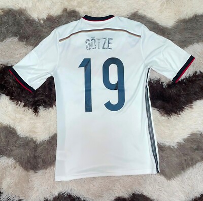 GERMANY NATIONAL TEAM 2014/2015 HOME #19 GOTZE FOOTBALL SHIRT
